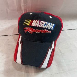 Vintage Nascar Racing Embroidered Hat Retro 90s Red Black White New Daytona 500